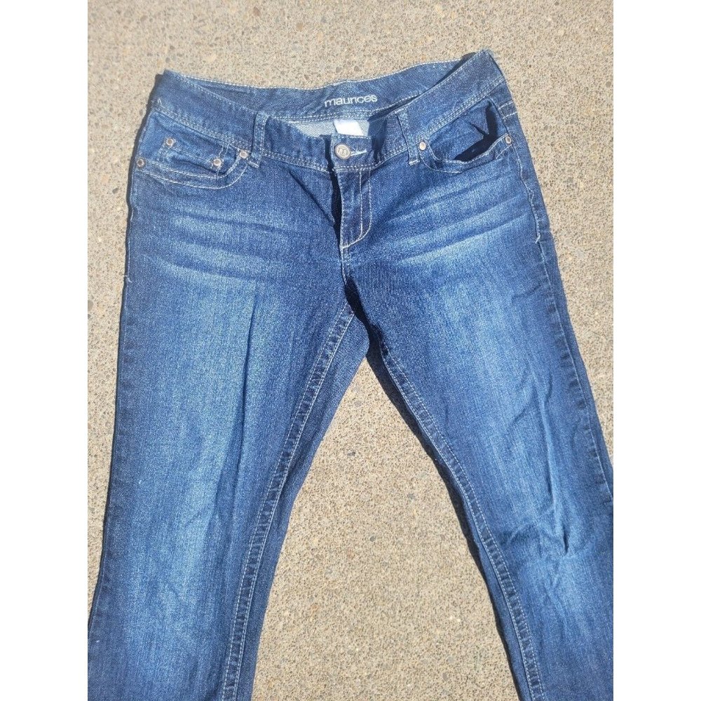 Maurices Jeans Women's 7/8 Blue Mid-Rise Bootcut Denim 30x31 - Picture 3 of 12